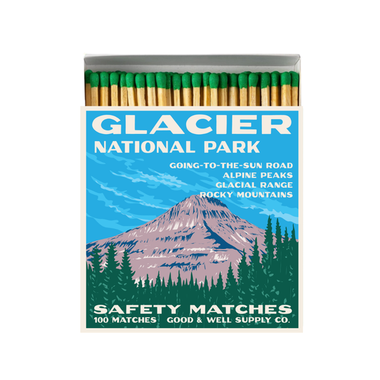 Glacier Vintage National Park Cabin Matches