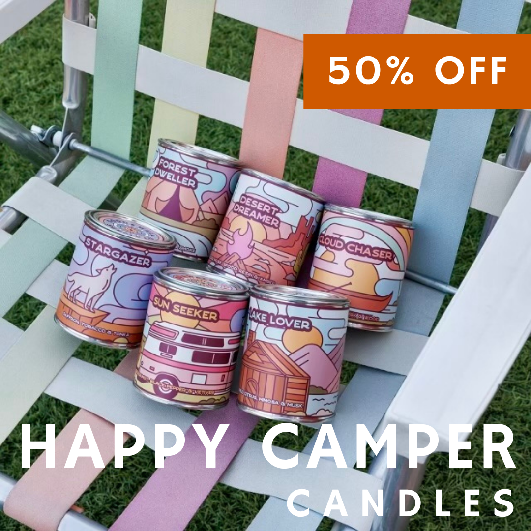 Choose Your Dented Happy Camper Candle