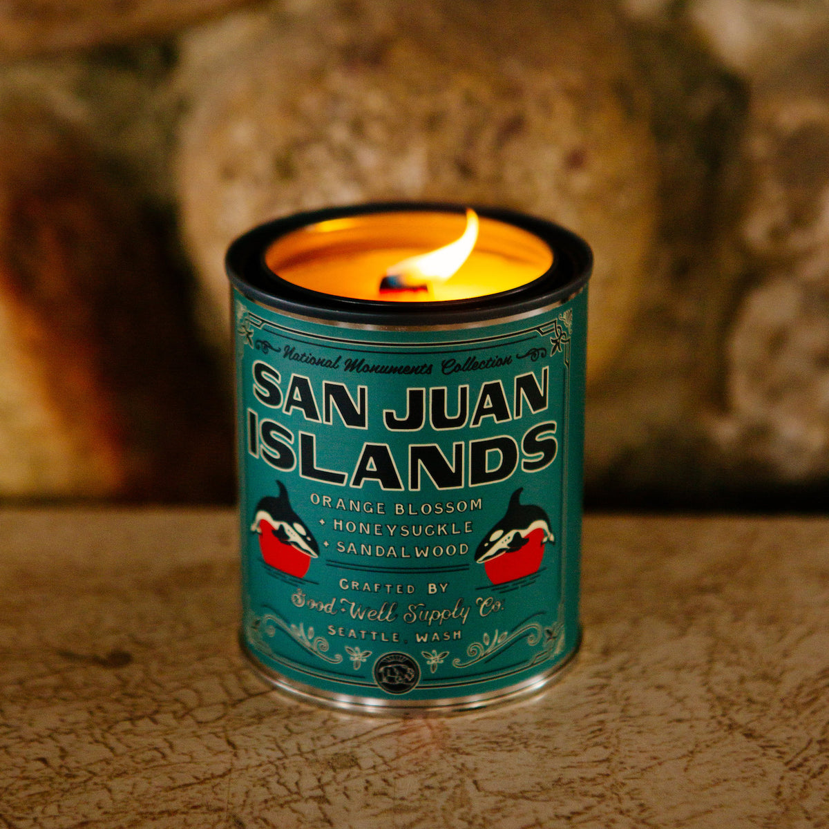 San Juan Islands National Park Candle